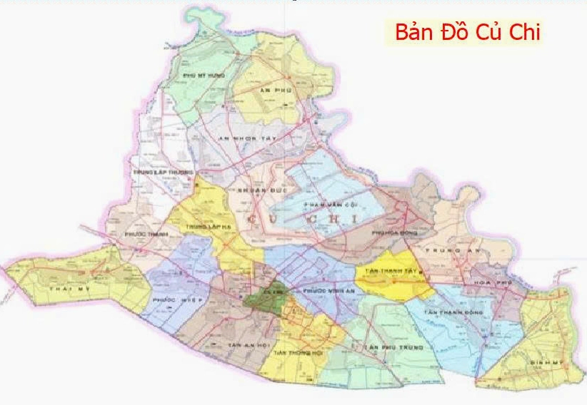 Bản đồ Huyện Củ Chi, Thành phố Hồ Chí Minh