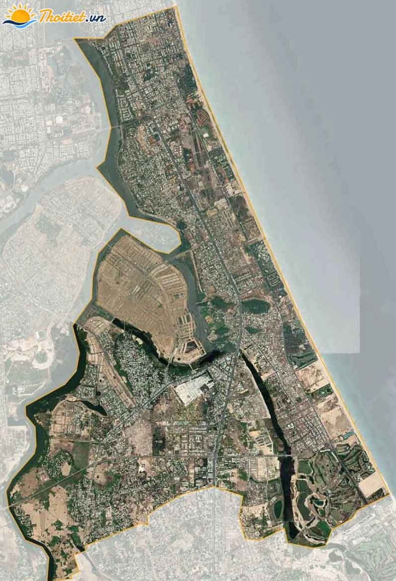 Bản đồ vệ tinh quận Ngũ Hành Sơn
