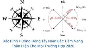 Xác Định Hướng Đông Tây Nam Bắc: Cẩm Nang Toàn Diện Cho Mọi Trường Hợp 2026
