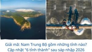 Giải mã: Nam Trung Bộ gồm những tỉnh nào? Cập nhật “6 tỉnh thành” sau sáp nhập 2026