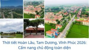Thời tiết Hoàn Lâu, Tam Dương, Vĩnh Phúc 2026: Cẩm nang chủ động toàn diện