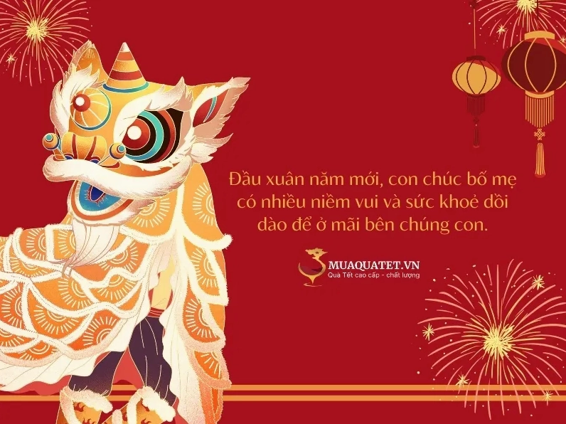 caption tết cho cha mẹ