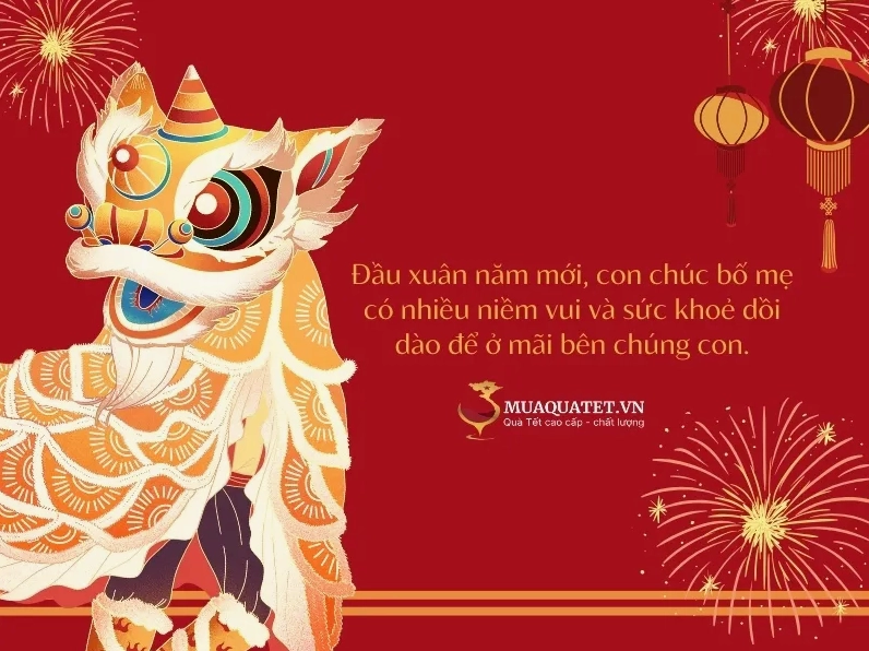 caption tết cho cha mẹ