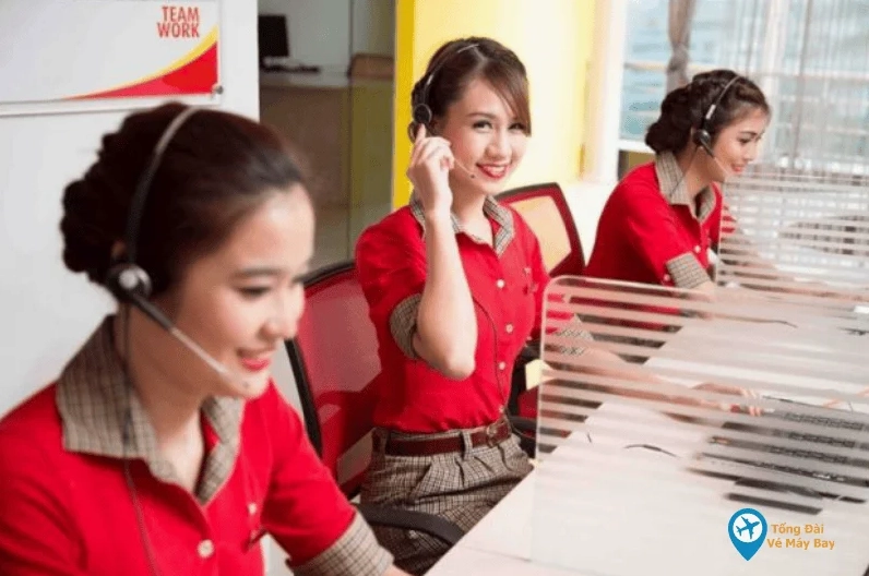 Đội ngũ hỗ trợ tổng đài Vietjet Air