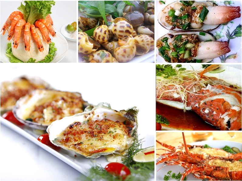 Hải sản tươi ngon tại Lăng Cô
