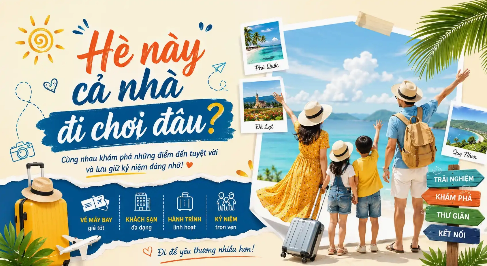 Hè này cả nhà đi chơi đâu?