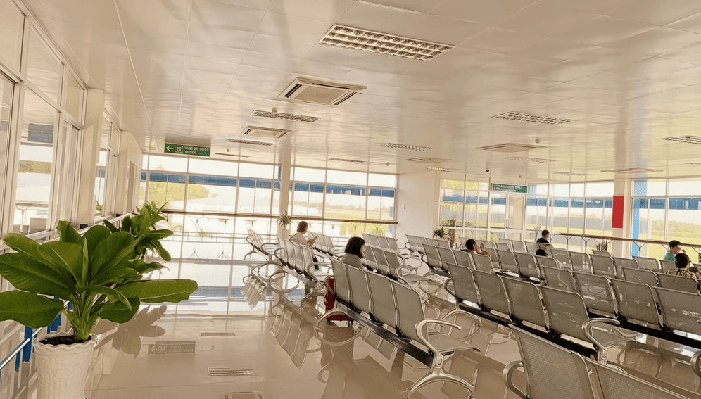 Không gian nhà chờ tại sân bay Cà Mau