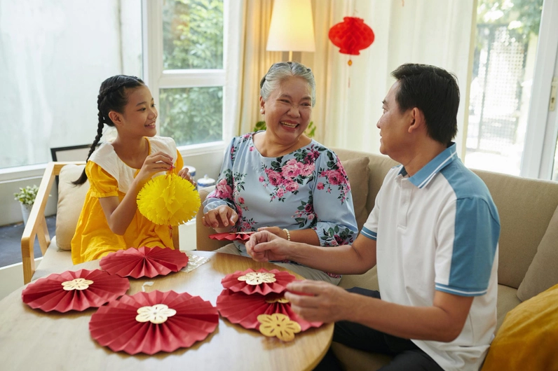 Lời chúc năm mới cho cô chú và họ hàng
