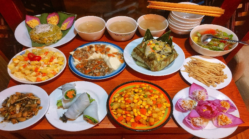 Mâm cỗ cúng Tết Nguyên Tiêu