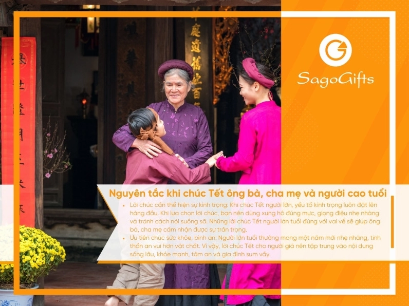 Nguyên tắc chúc Tết người lớn tuổi