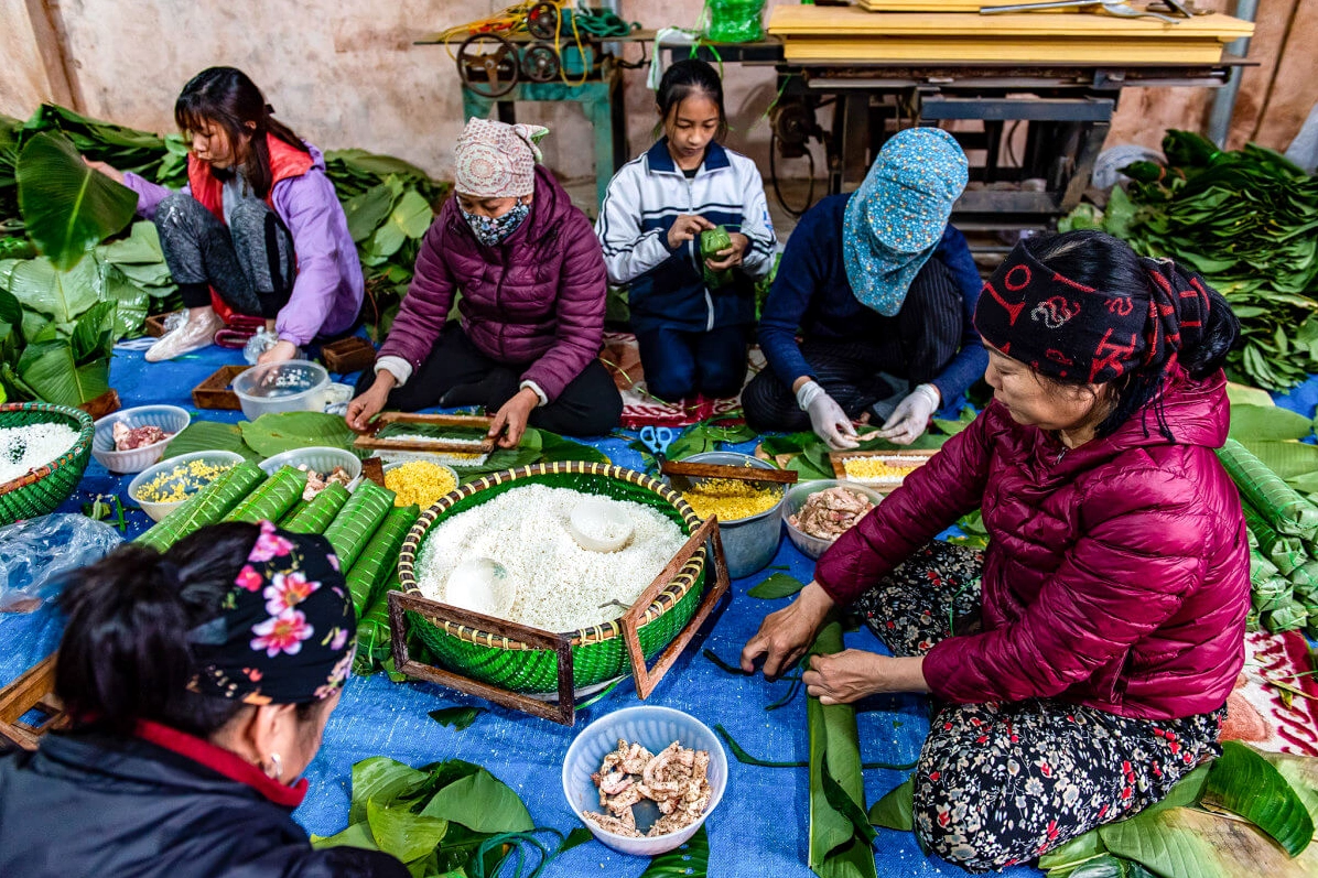 Phong tục nấu bánh chưng, bánh tét trong ngày Tết cổ truyền