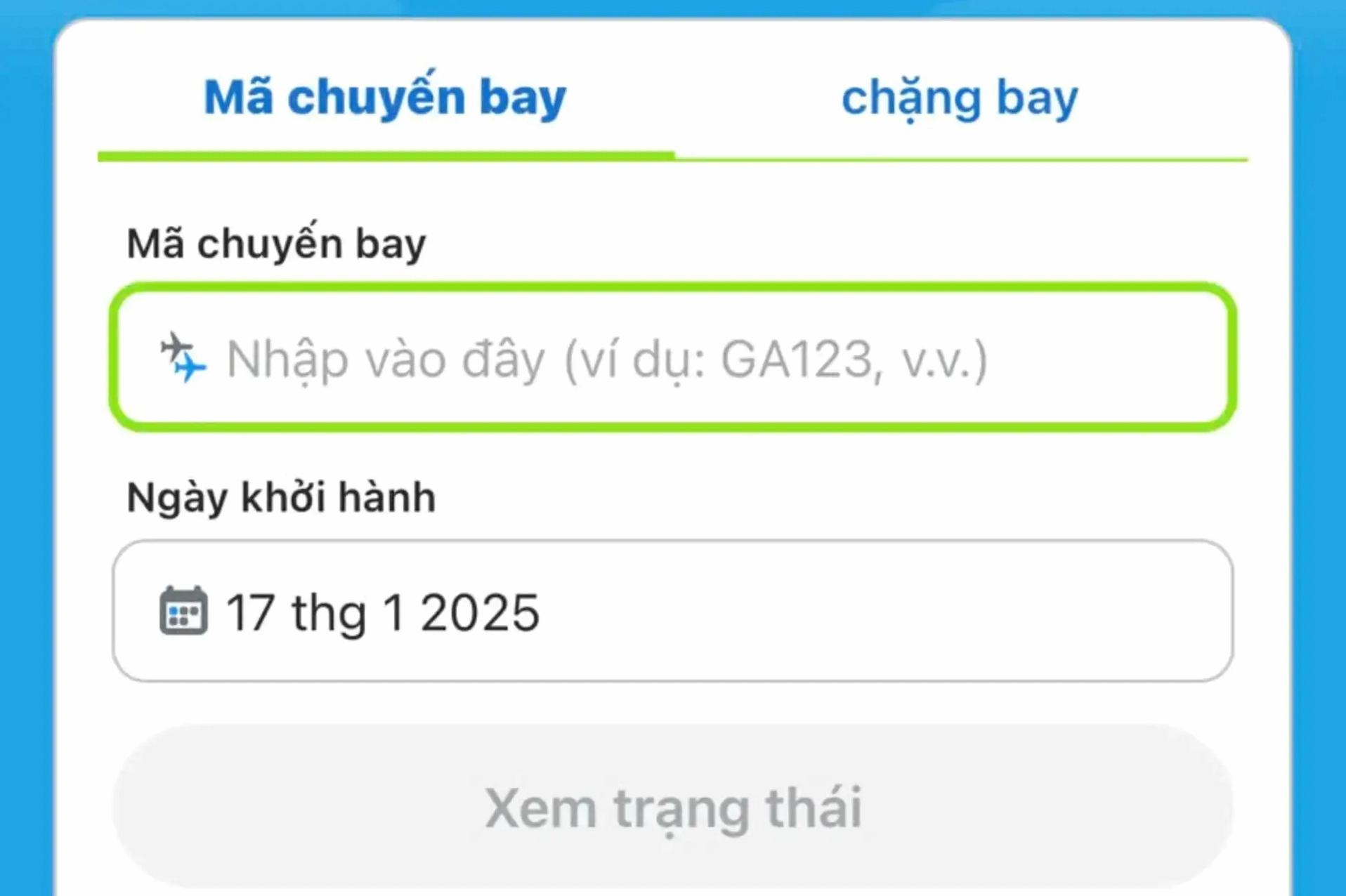 Tính năng kiểm tra trạng thái chuyến bay trên Traveloka
