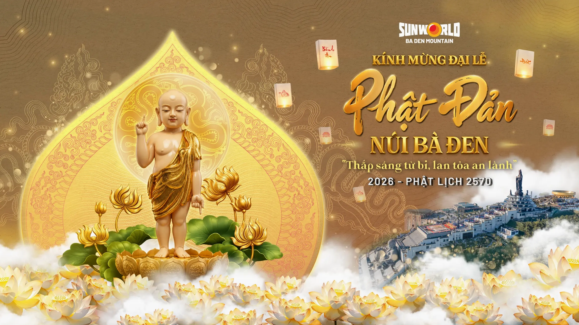 Toàn cảnh núi Bà Đen Tây Ninh hùng vĩ