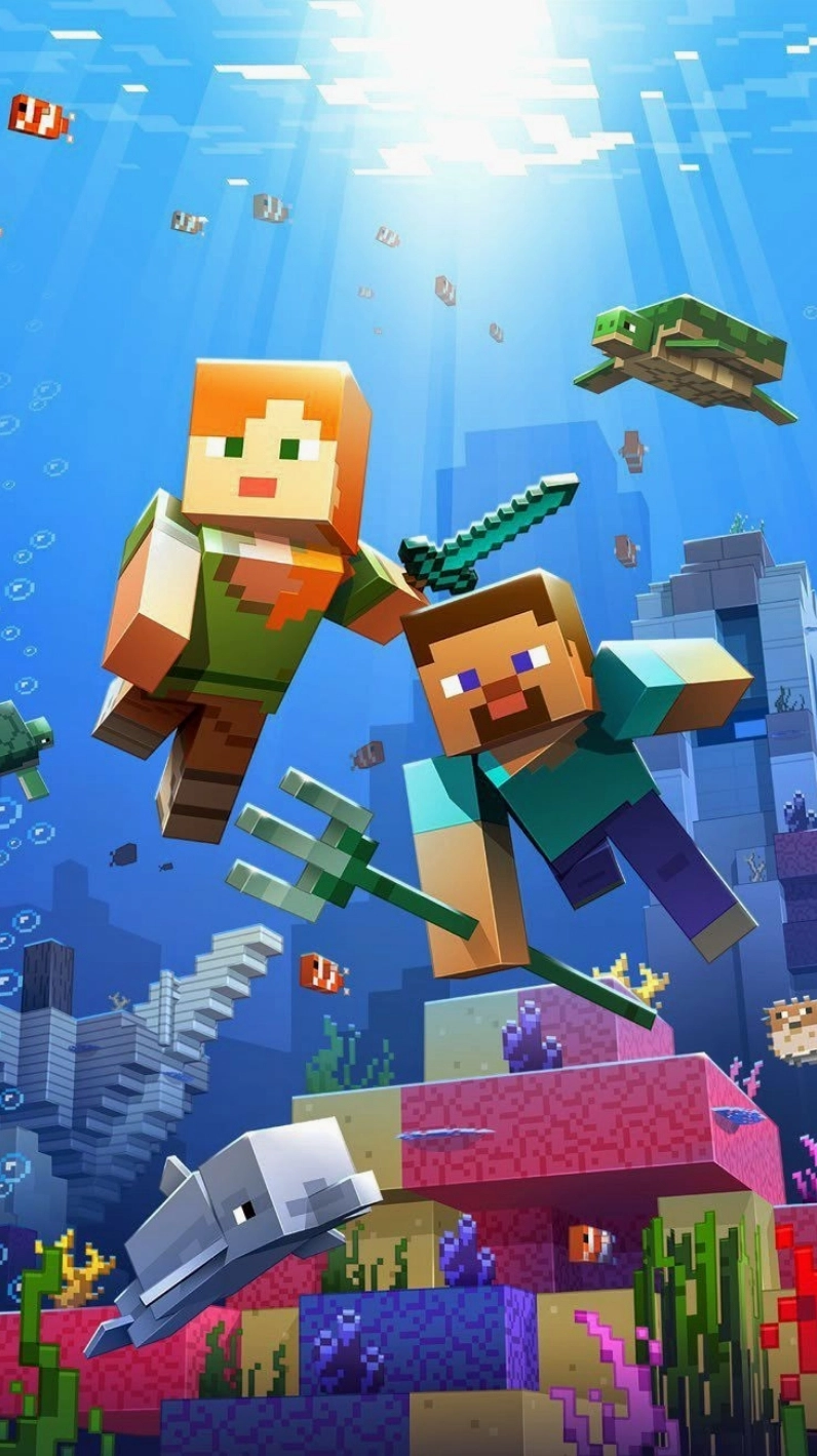 Ảnh Minecraft biển cute