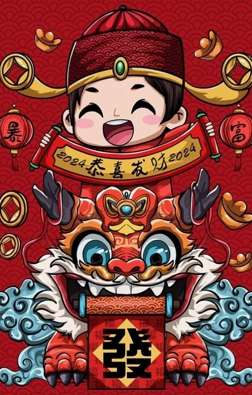 Ảnh Ông Thần Tài may mắn