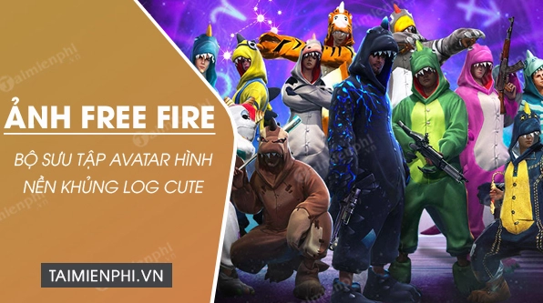Avatar hình nền khung log cute FF