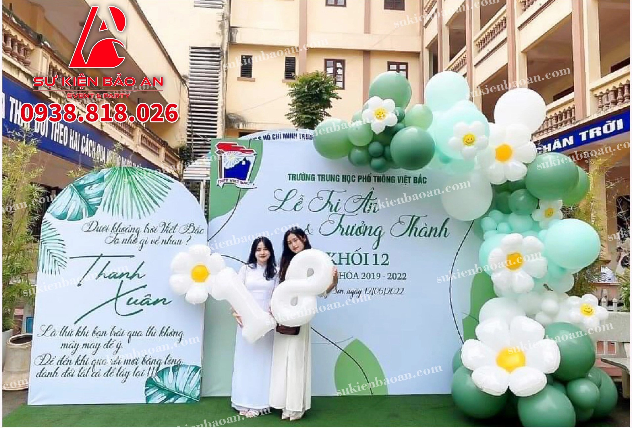 Backdrop 20/11 tri ân thầy cô