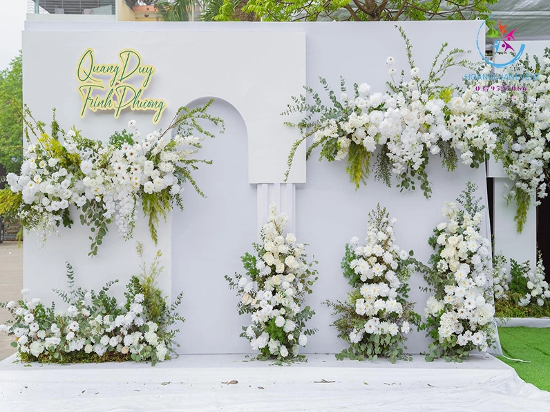 Backdrop đám cưới mới