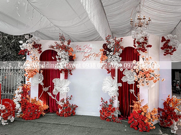 Backdrop đám cưới tại Quận 5