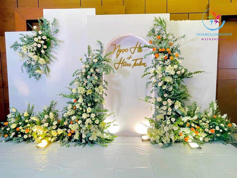 Backdrop hoa tươi