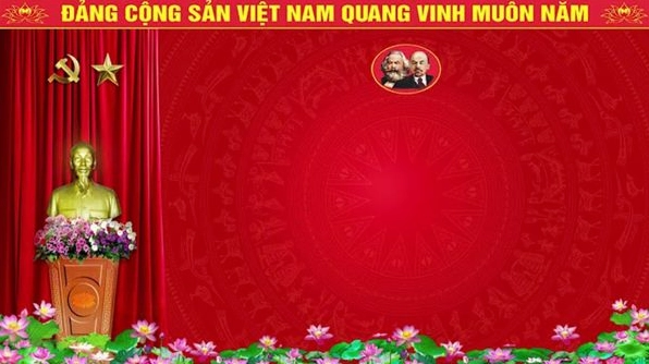Backdrop lễ kết nạp đảng viên đẹp