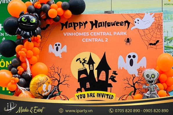 Backdrop trang trí Halloween