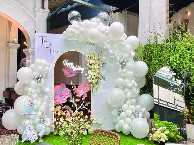 Background cổng cưới