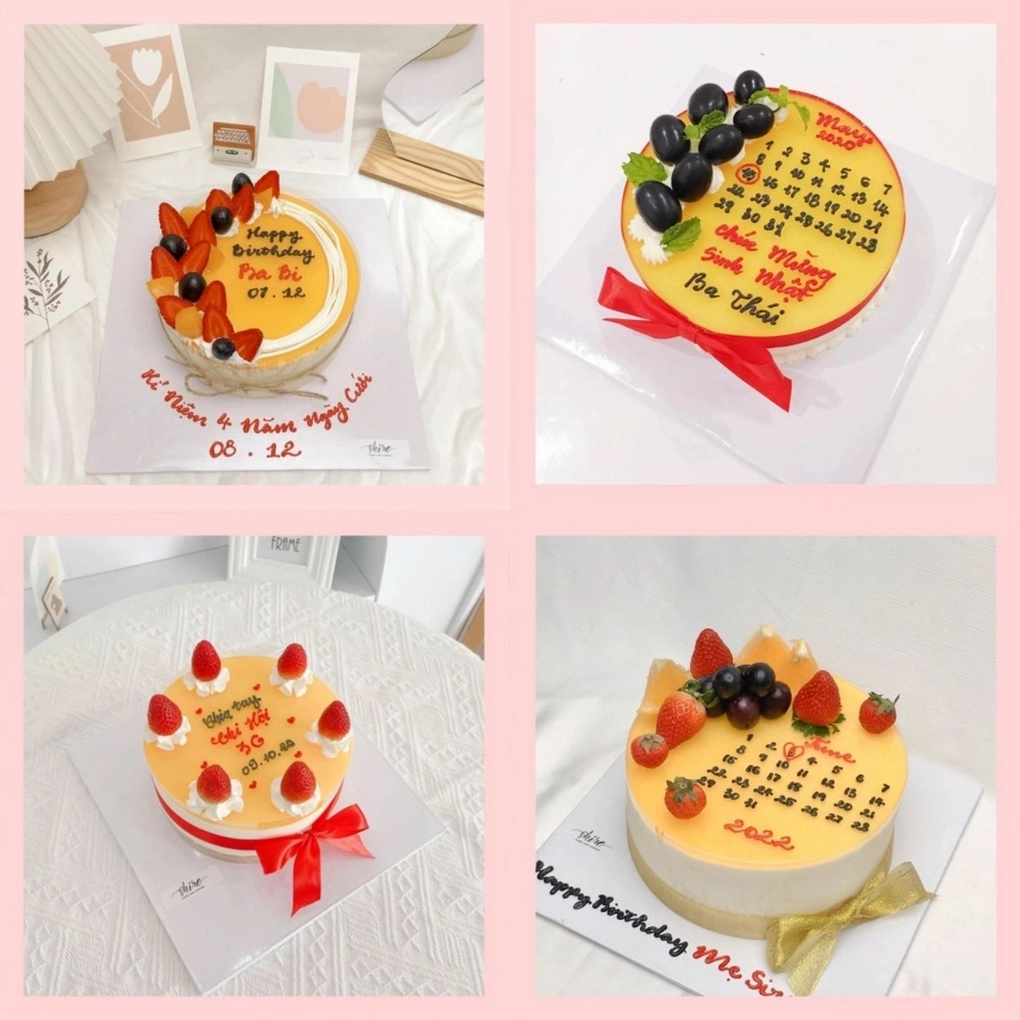 Bánh mousse chanh dây bề mặt mịn