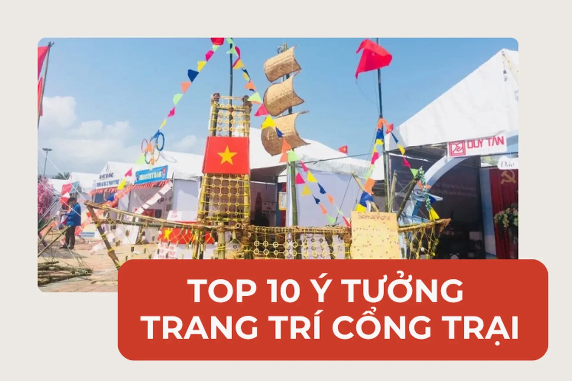 Bìa bài viết về trang trí cổng trại