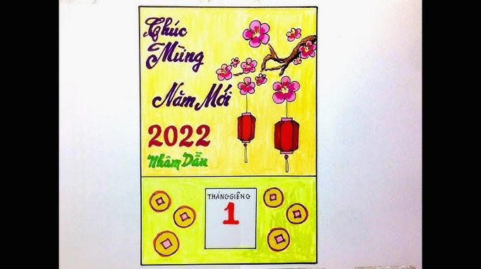 Bìa lịch làm từ vật liệu tái chế