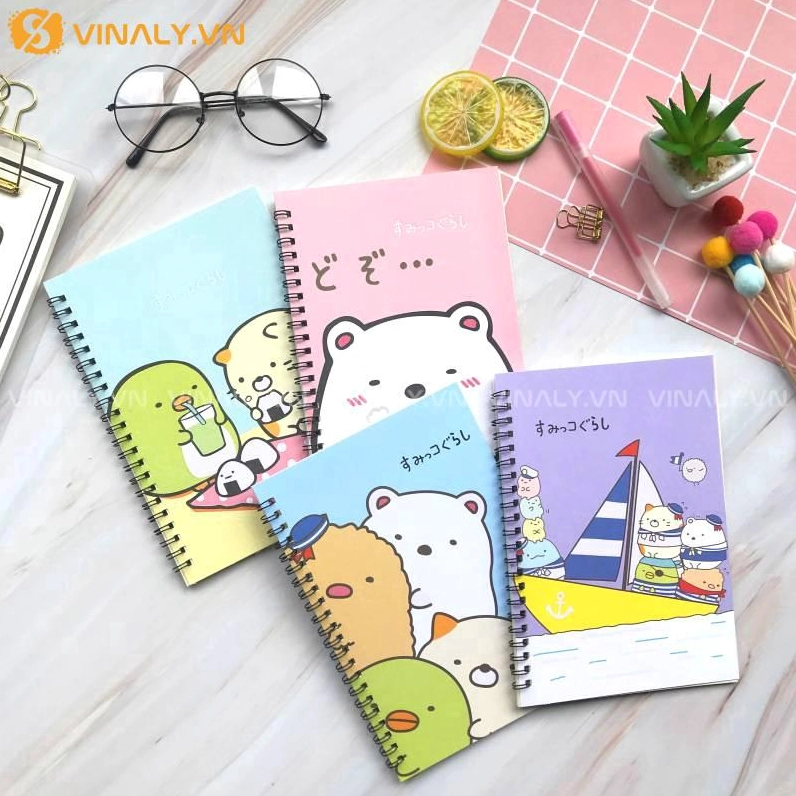 Bìa vở trang trí theo chủ đề dễ thương
