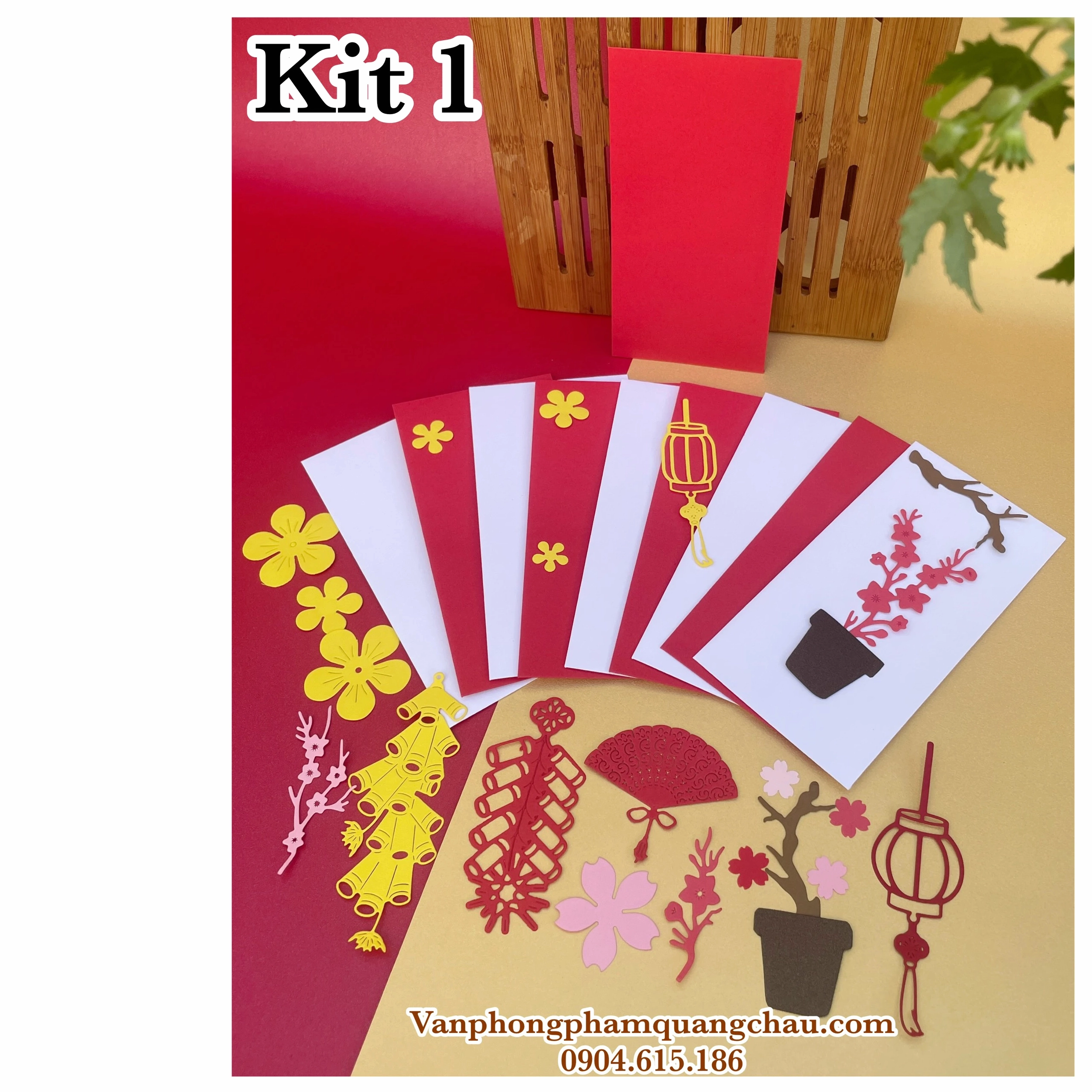 Bộ kit trang trí bao lì xì sáng tạo