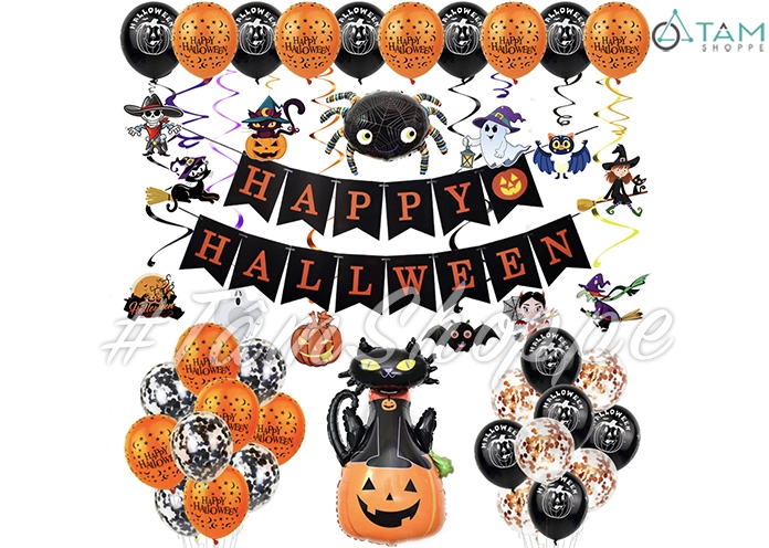 Bộ trang trí Halloween đầy đủ