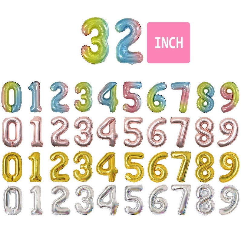 Các loại sticker trang trí số