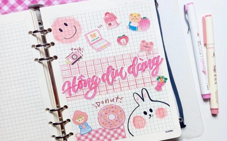Các vật dụng trang trí sổ tay