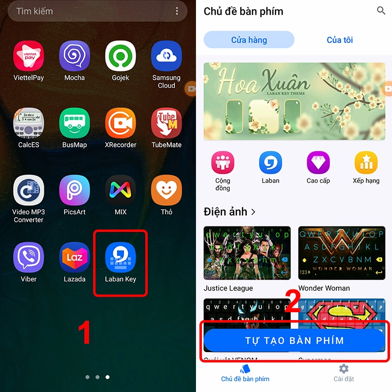 Cách thay đổi ảnh nền bàn phím Android