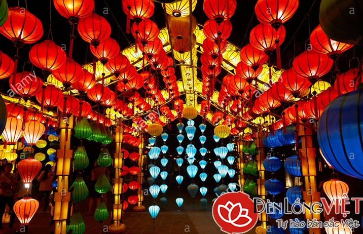 Cách trang trí đèn lồng ngày Tết