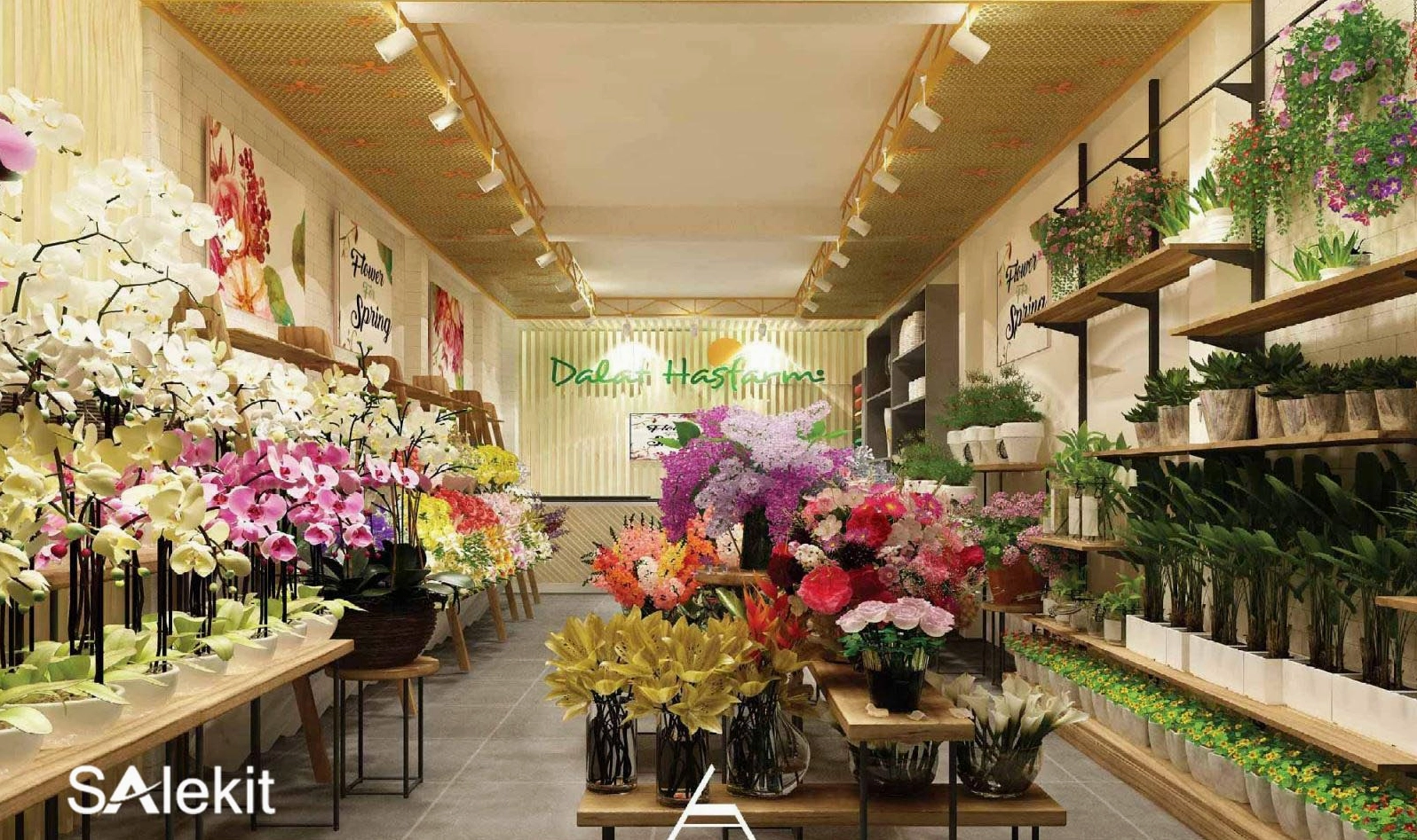 Cách trang trí shop hoa tươi