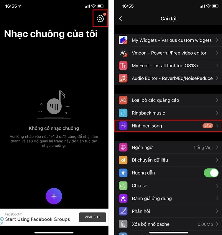 Cài hình nền động trên iPhone