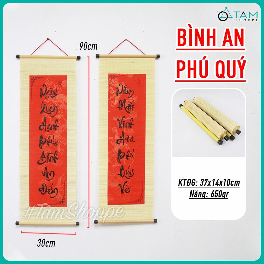 Câu đối Tết thư pháp trên giấy
