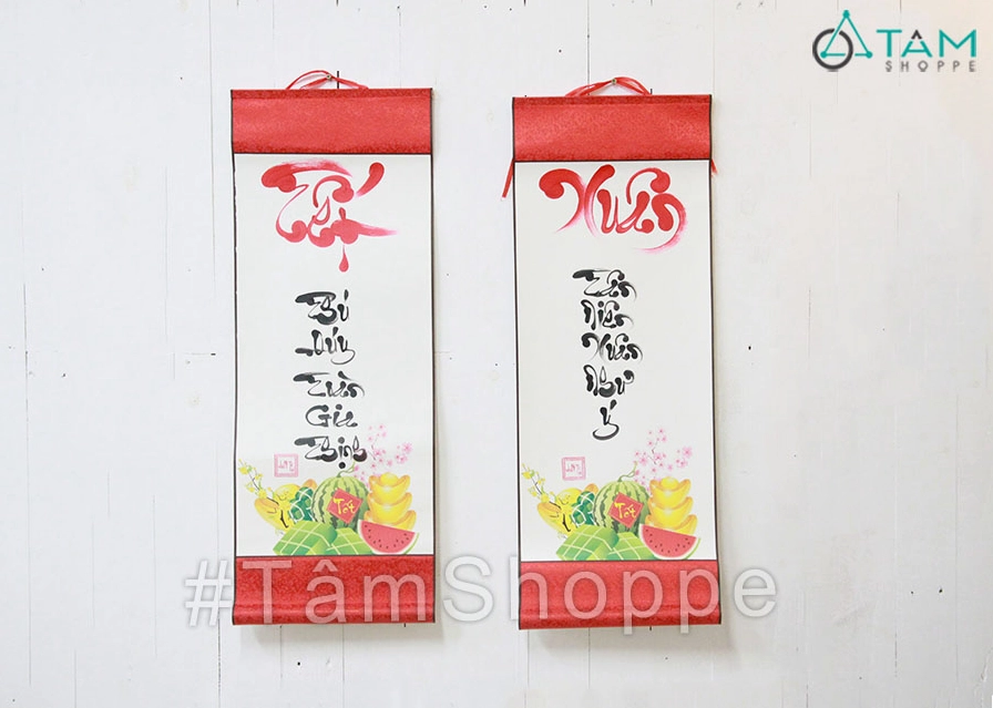 Câu đối thư pháp viết tay