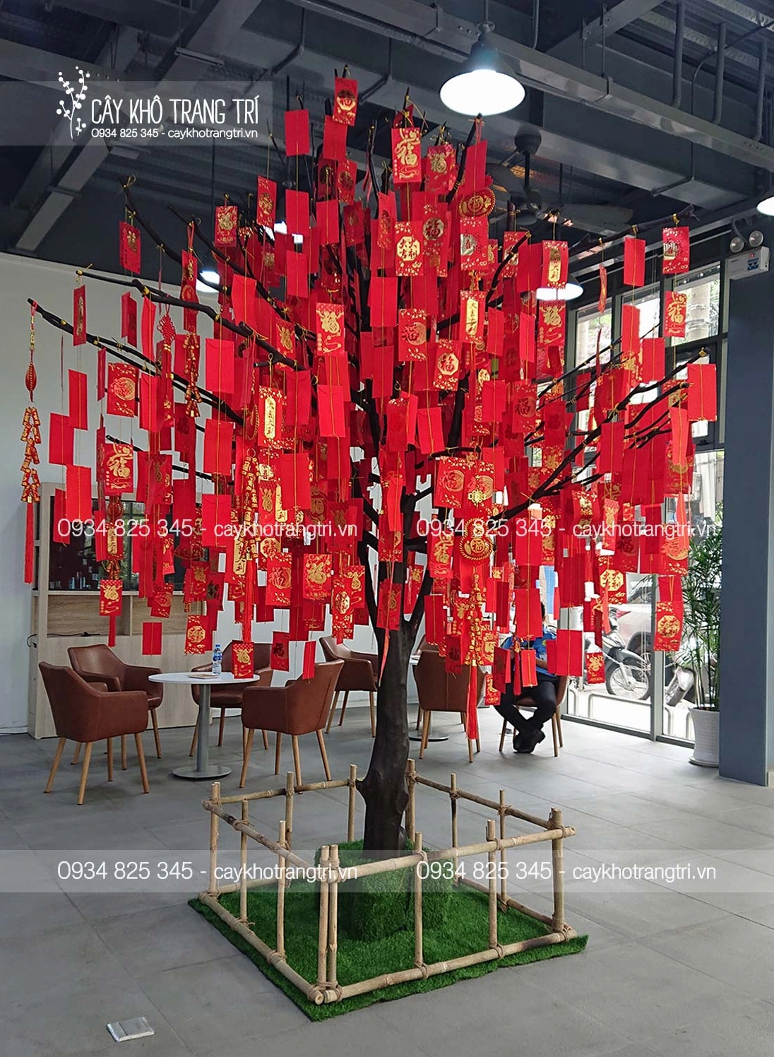 Cây bao lì xì trang trí Tết