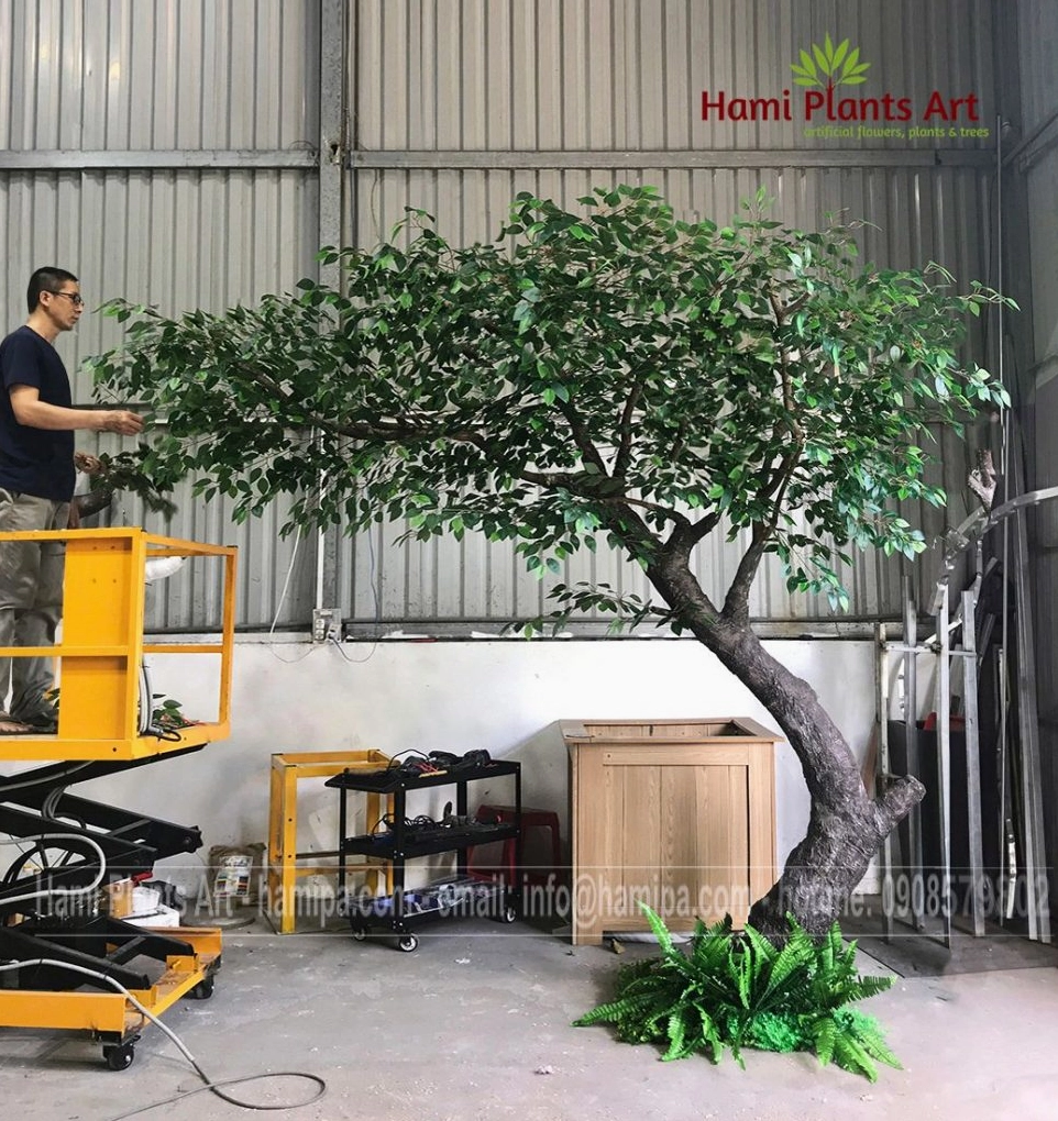 Cây giả trang trí cao 3m