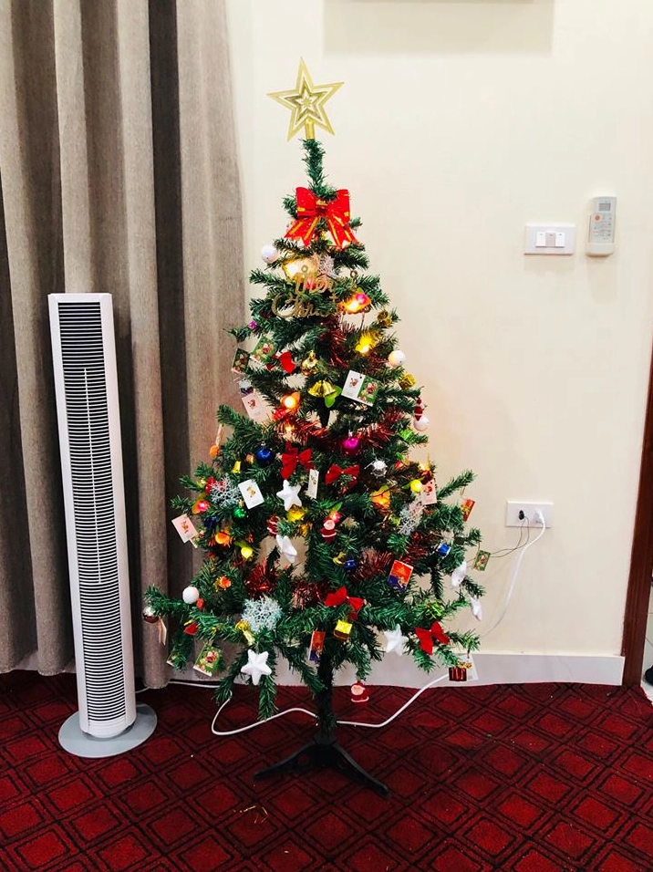 Cây thông Noel trong phòng khách