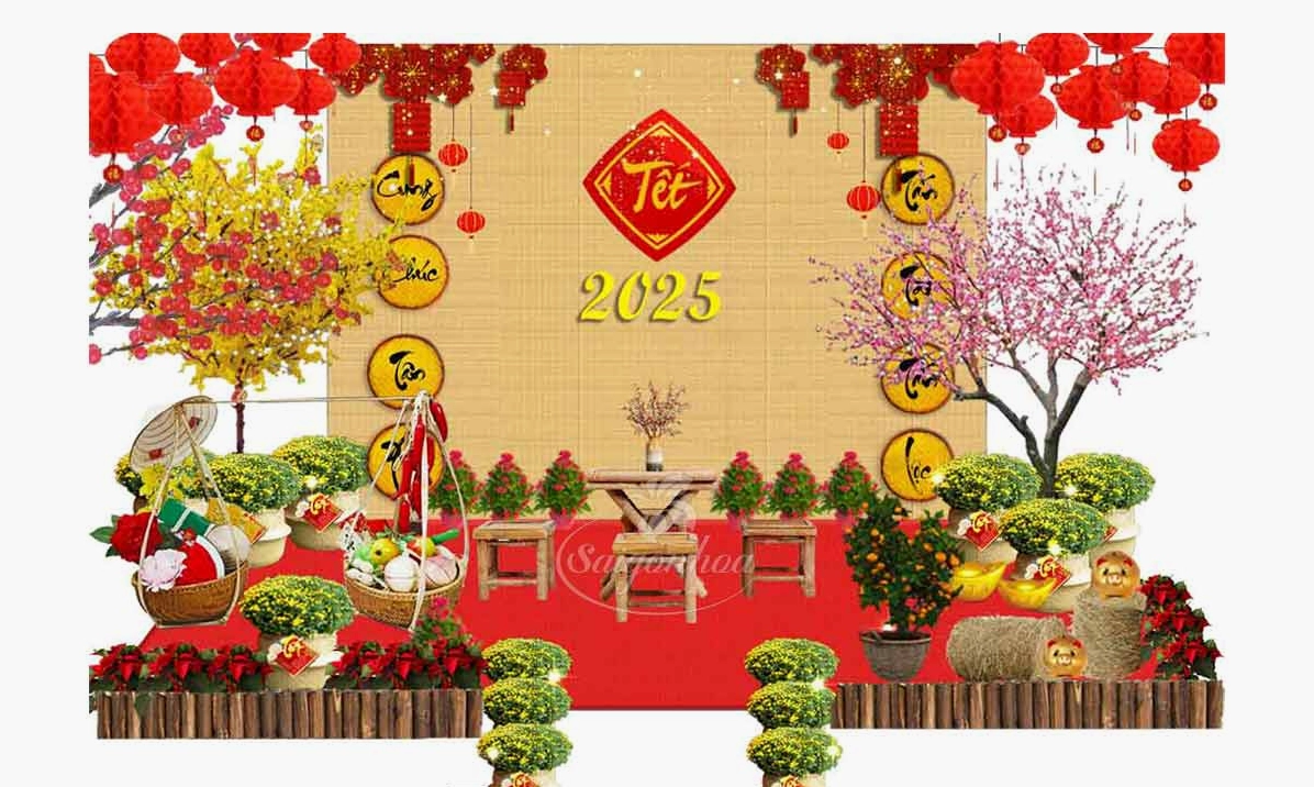 Chuẩn bị nguyên liệu trang trí Tết