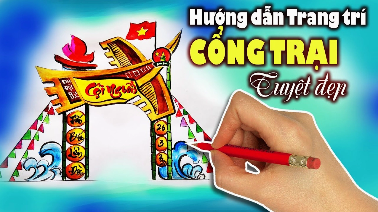 Cổng trại đẹp mắt