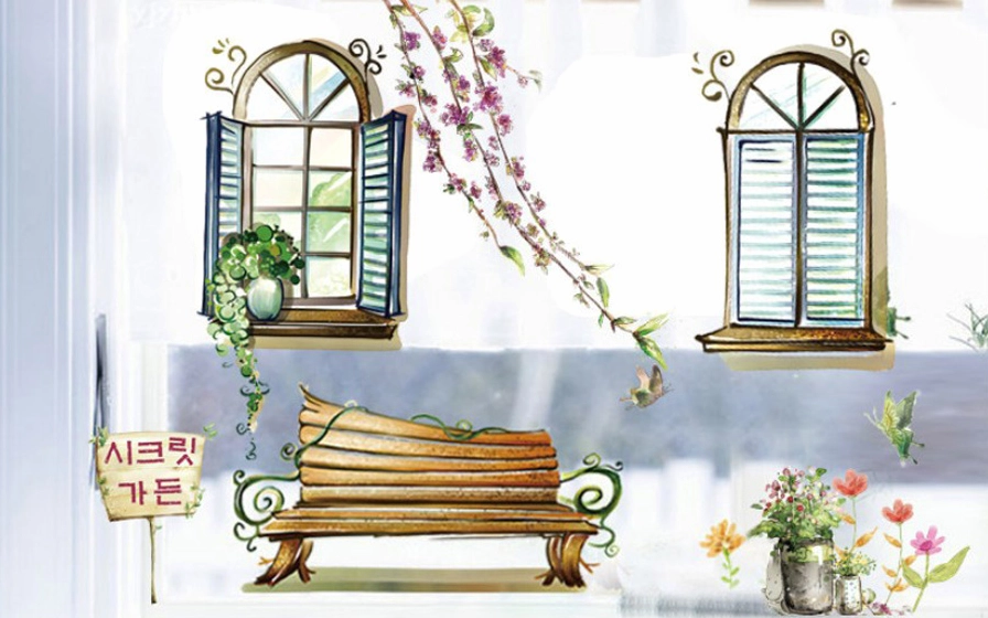 Decal trang trí cửa sổ
