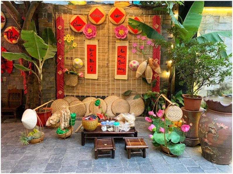 Gian hàng Tết sáng tạo