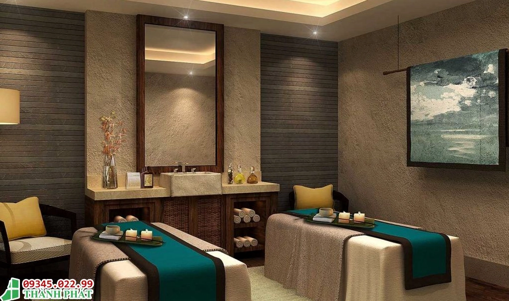 Gương lớn trang trí spa