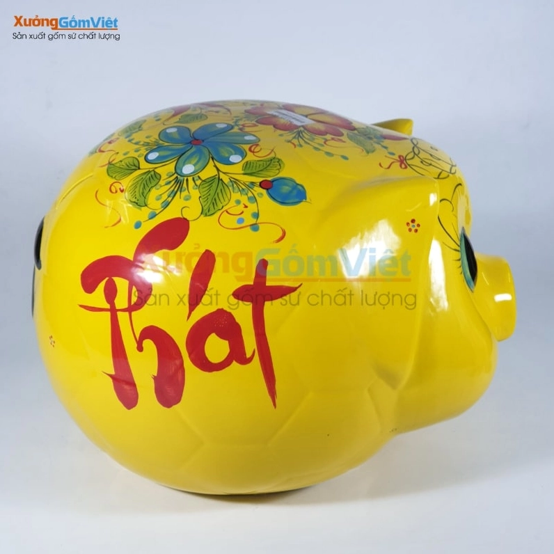 Heo đất gốm sứ cao cấp được trang trí theo yêu cầu